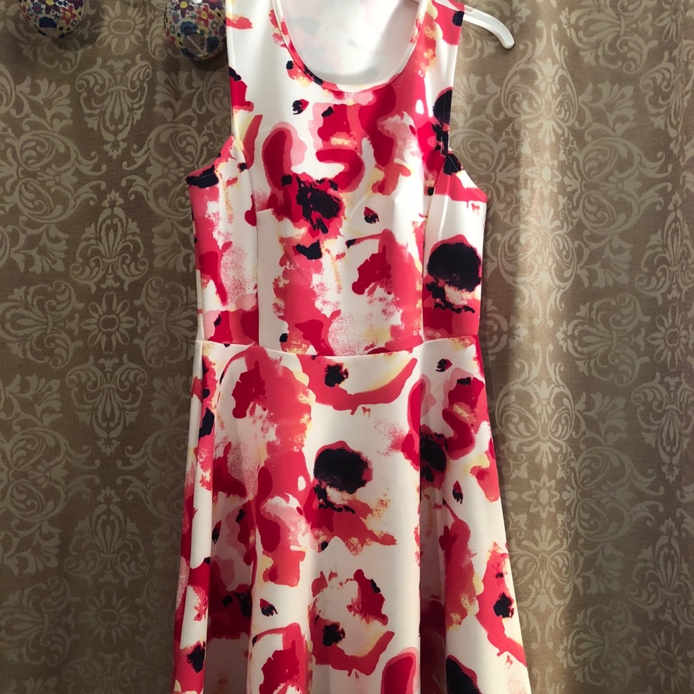 Abstract Floral Dress